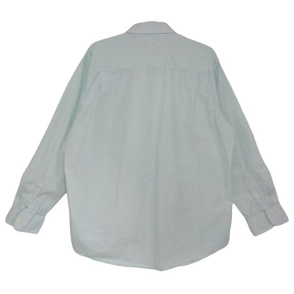 Club Room Men's Long Sleeve Easy Care Green Check Button-Down Shirt Size XL - Picture 3 of 7
